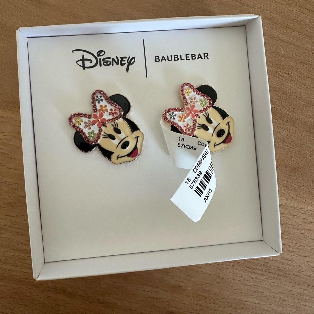 BaubleBar Disney Floral Minnie Earrings - Picture 1 of 1